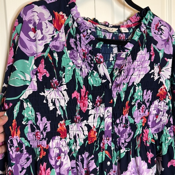 NWOT Caffe Marrakech Sheer Floral Long Sleeve Button Down Oversized Size Large - Picture 3 of 6